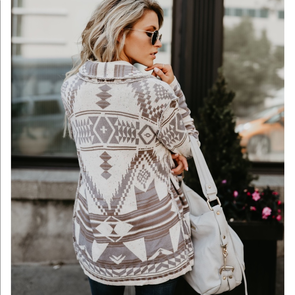 Aztec Knit Cardigan - Picture 3 of 5