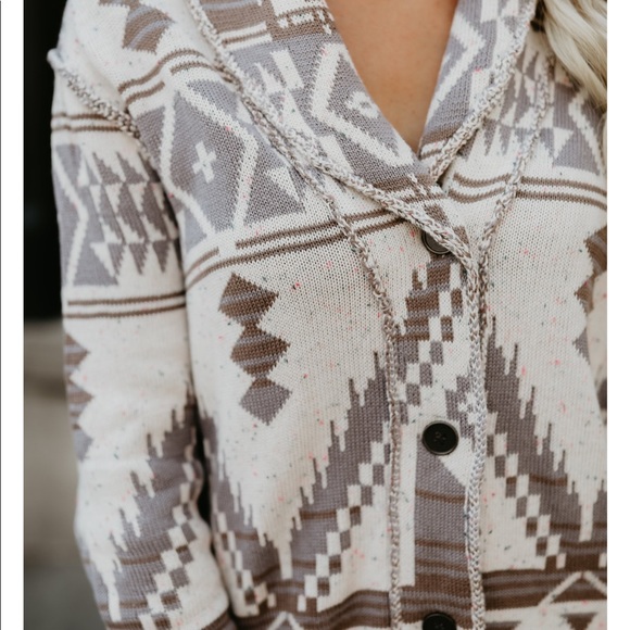 Aztec Knit Cardigan - Picture 4 of 5