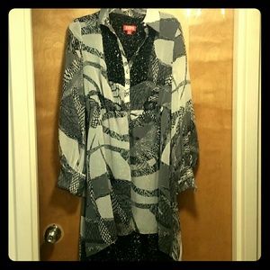 Assymetrical dress with matching belt