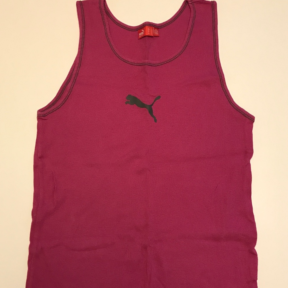 Puma Ribbed Tank - Pink, size L - EUC