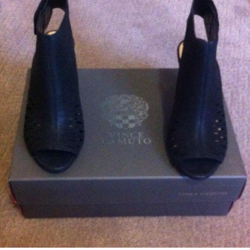 Vince Camuto peep toe bootie