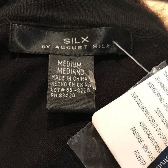 NWT Silx by August silk sweater - Picture 2 of 2