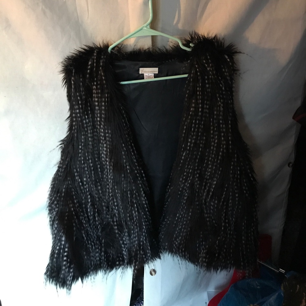 Faux fur vest