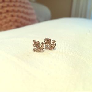 Tiffany diamond anchor stud earrings