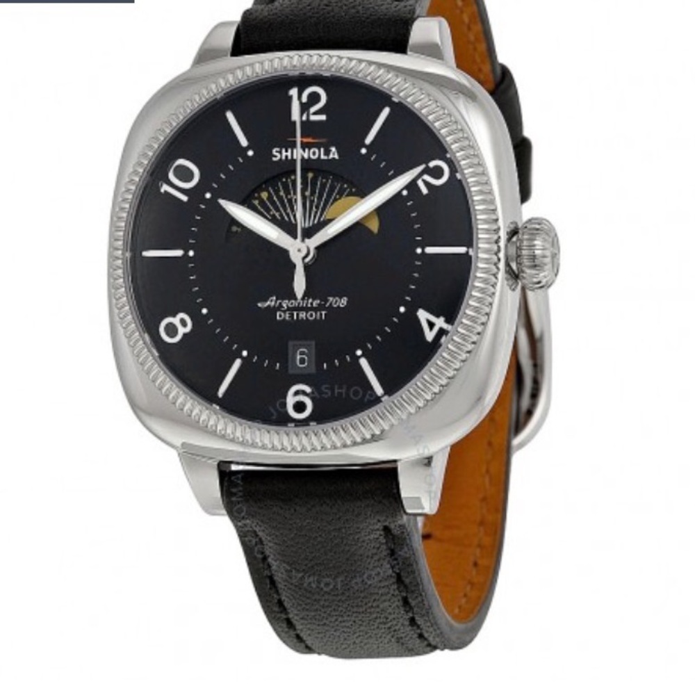 Shinola The Gomelsky Moon Phase Watch in Black