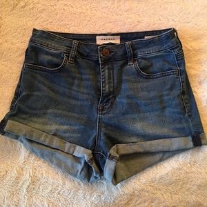 Pacsun super stretch shortie high rise shorts