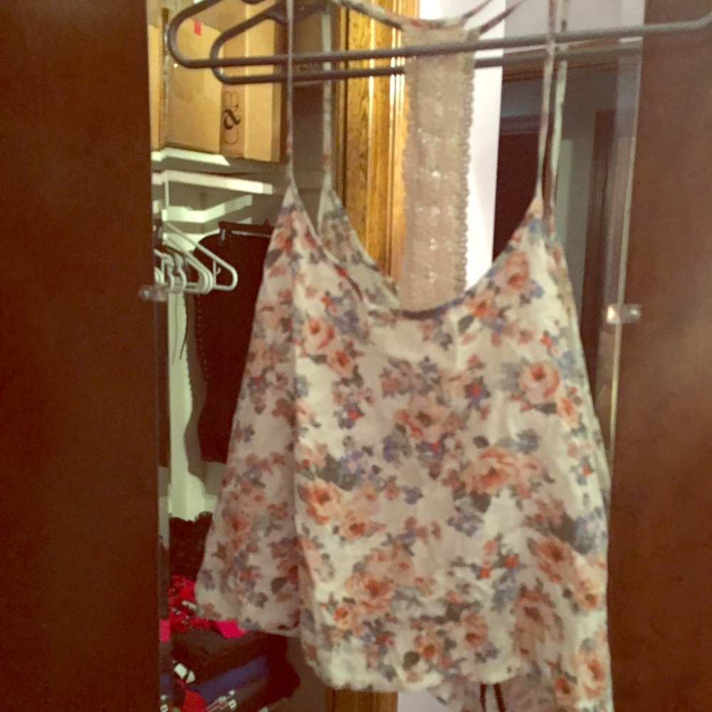 Cute Floral Crop Top