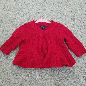 BabyGap Red Cardigan