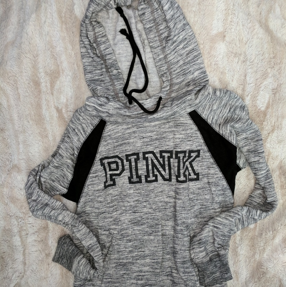 PINK gray hoodie