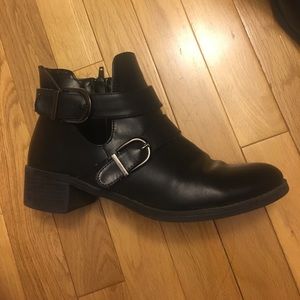 Black Moto Booties