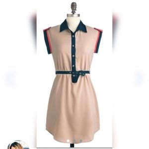 Champagne belt dress