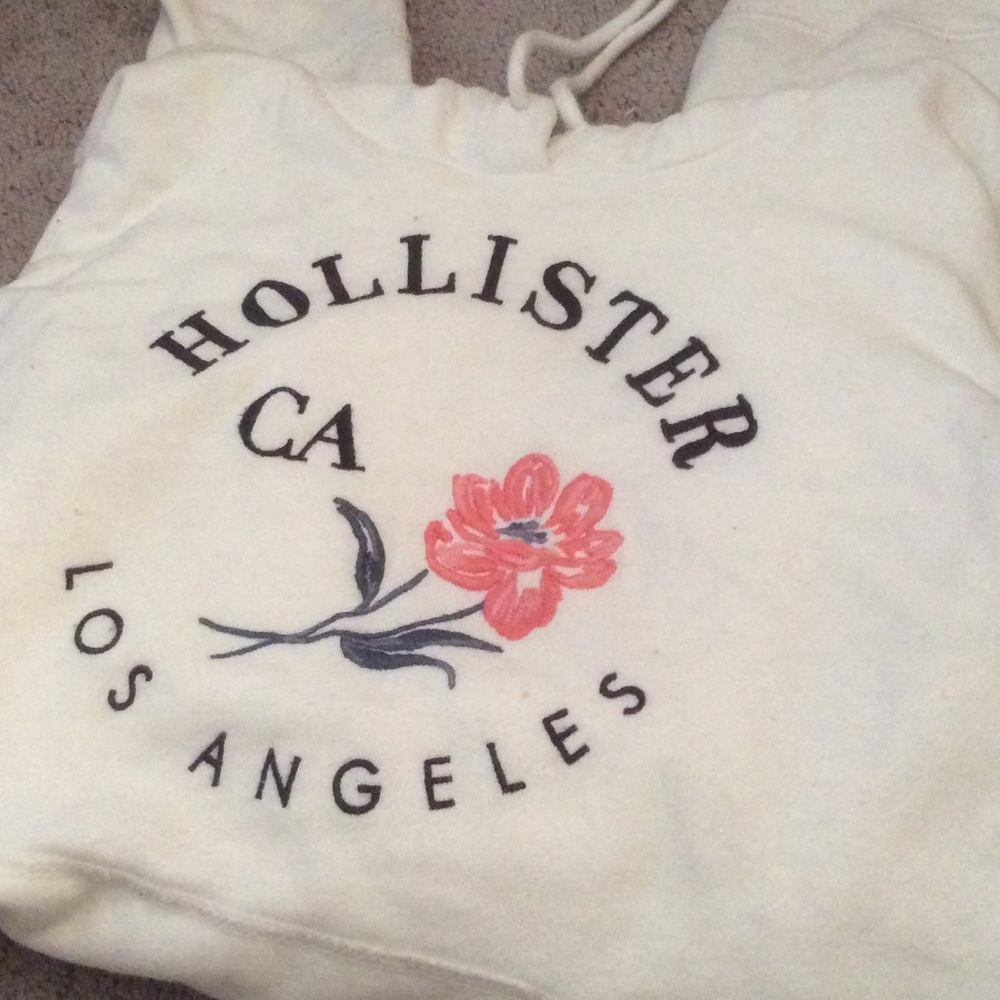 White Hollister Sweatshirt (reposted)