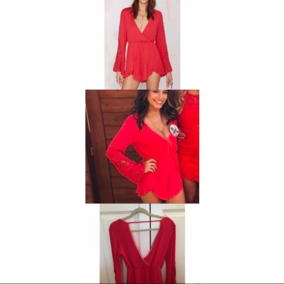 Beautiful red romper - Picture 4 of 4