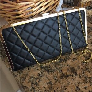 Ladies Diamanté Clutch Handbag