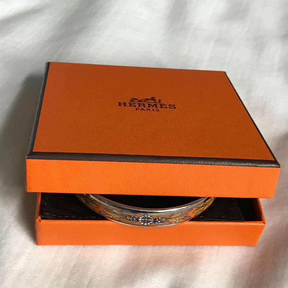 Hermès thin enamel bracelet - Picture 3 of 17