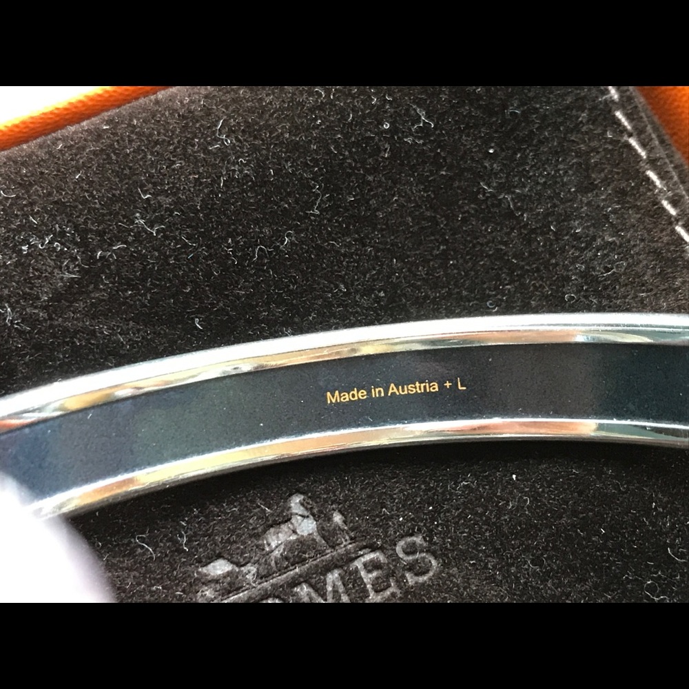Hermès thin enamel bracelet - Picture 7 of 17