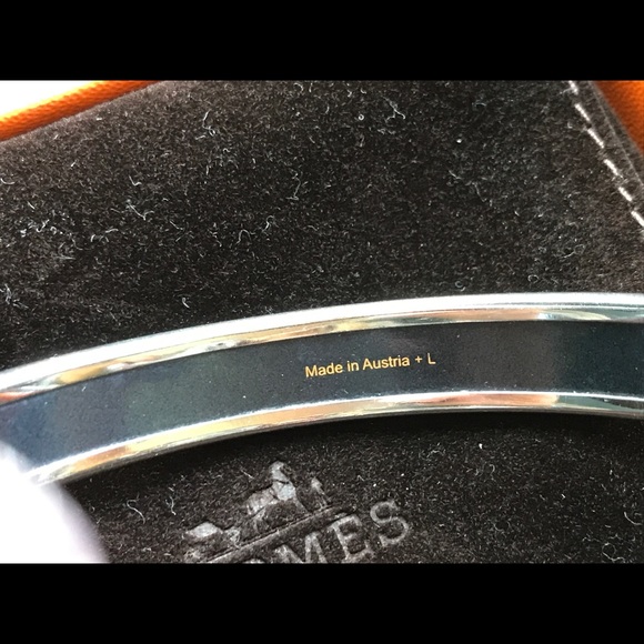 Hermès thin enamel bracelet