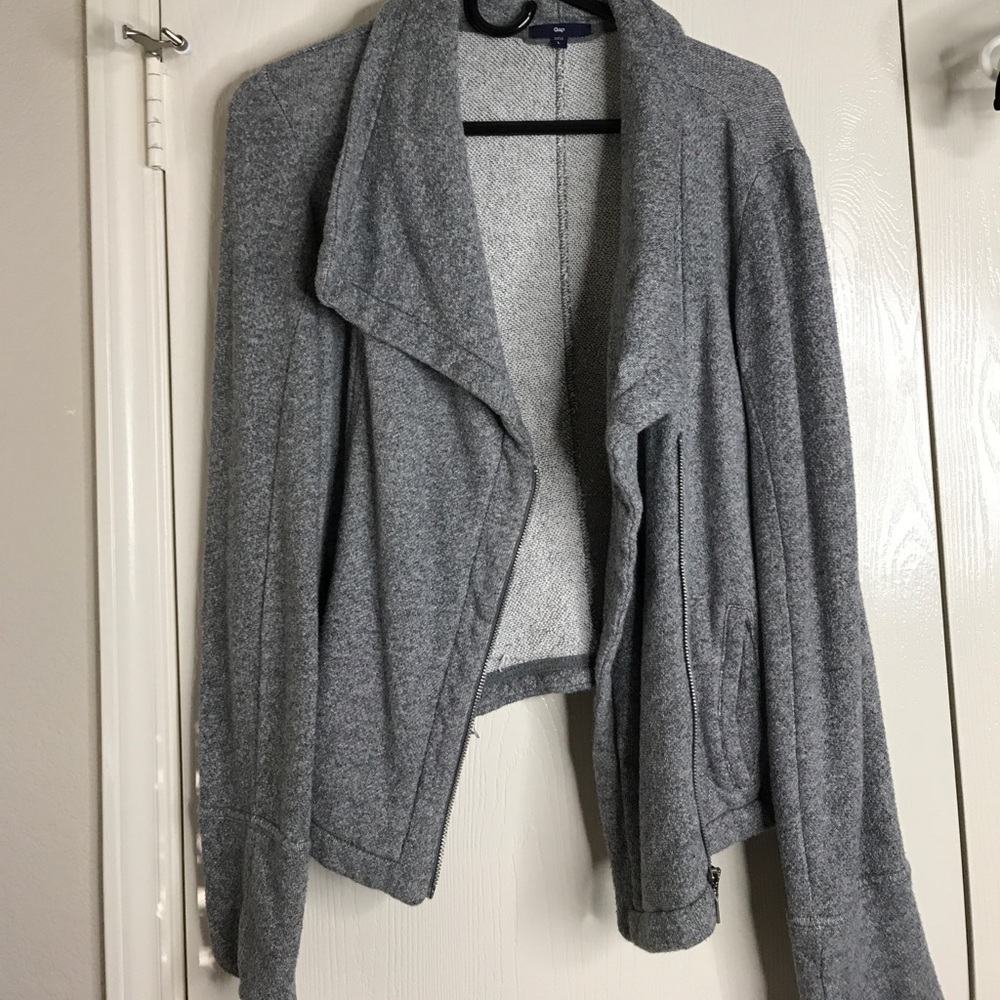 Moto style sweater with off center zip detailing - Picture 6 of 6