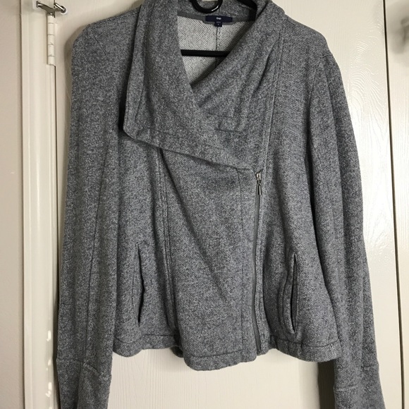 GAP Sweaters - Moto style sweater with off center zip detailing