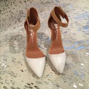Jeffrey Campbell 2 tone ankle strap heel