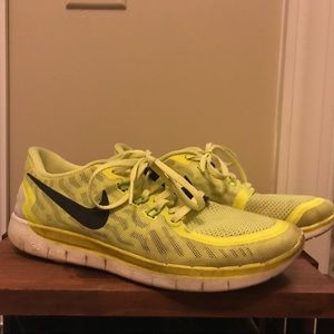 Neon Yellow Nike 5.0 sneakers