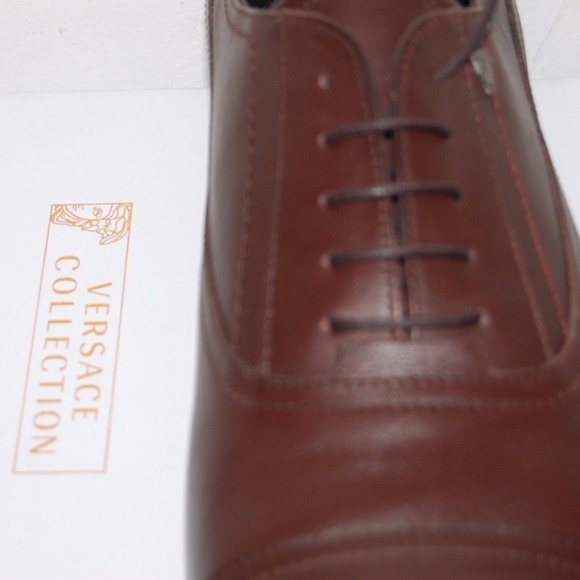 Versace-Brown-Lace-Dress-Men-039-s-Logo-Leather-S main image 3