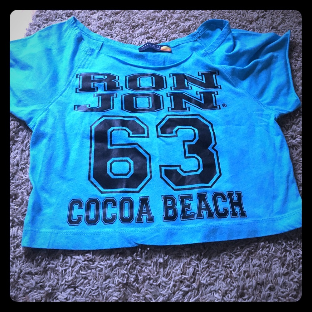 Blue Crop Top