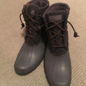 Sperry Topsider, Gray, Worn twice.