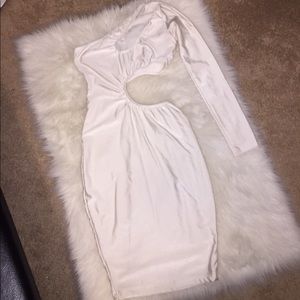 Custom Sexy One Sleeve Cut Out Detail Dress!!