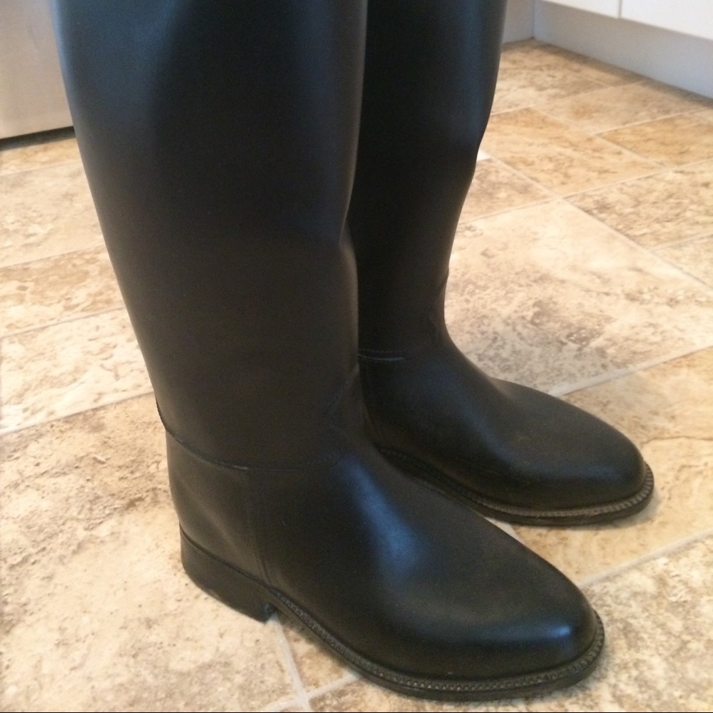 Horze tall rubber horse riding boots