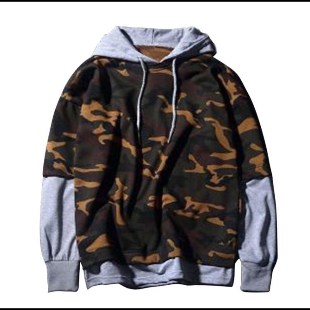 Camo Shirt Hoodie