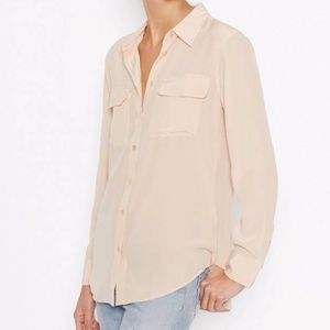 Equipment Signature Blouse (Nude, S/P)