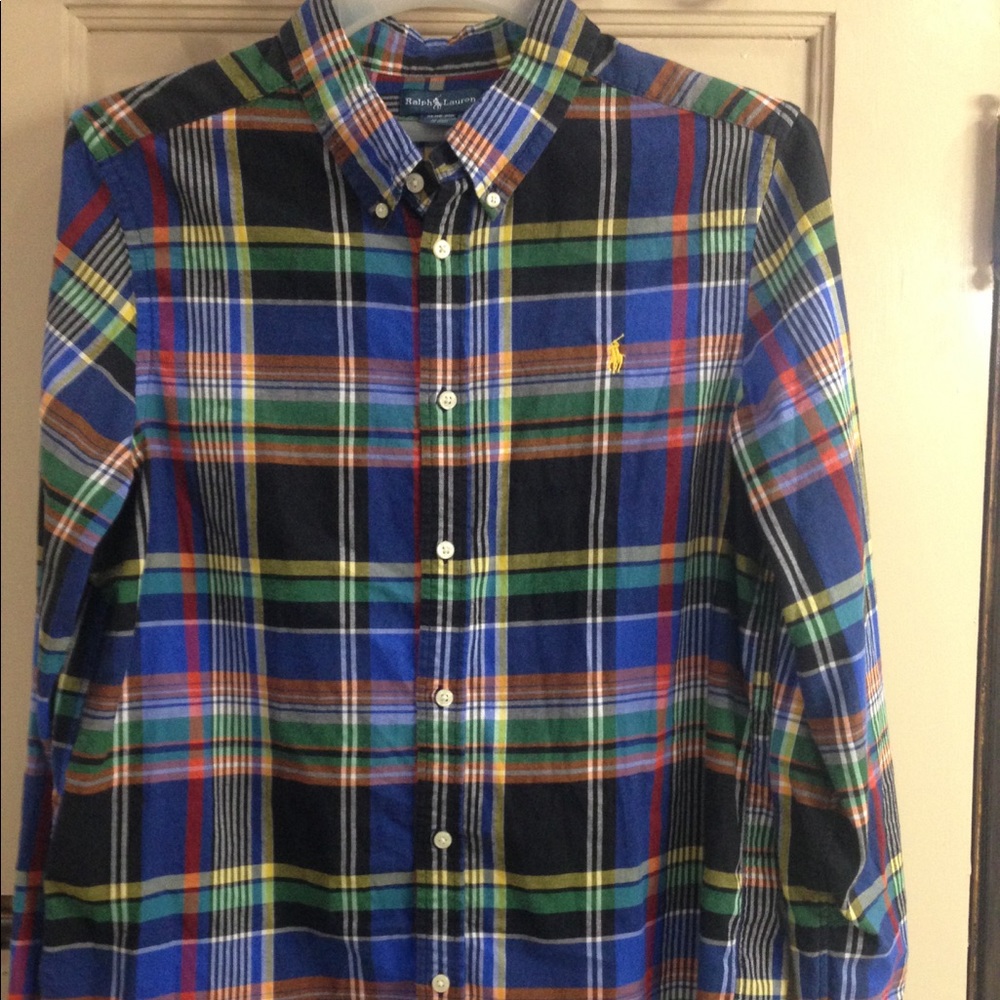 XL Men's Ralph Lauren Gingham Long Sleeve Shirt