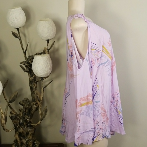 Free People Clear Skies Printed Cold-ShoulderTunic - Picture 4 of 5