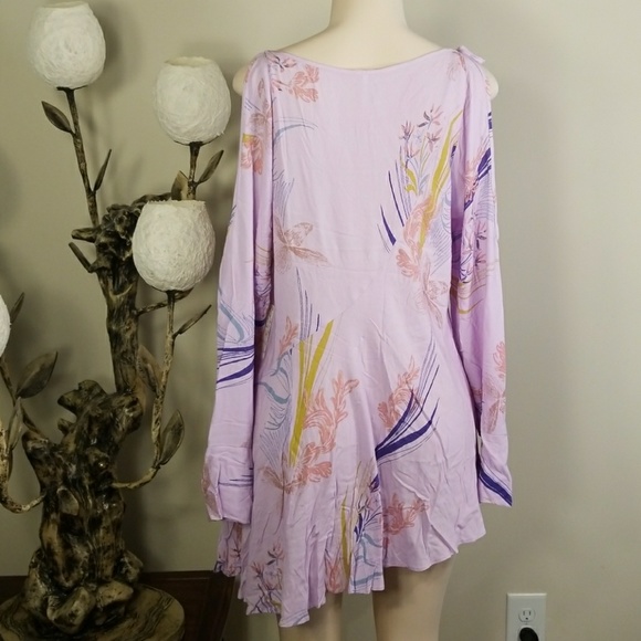 Free People Clear Skies Printed Cold-ShoulderTunic - Picture 5 of 5