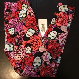 Evil Queen Floral OS Lularoe Leggings