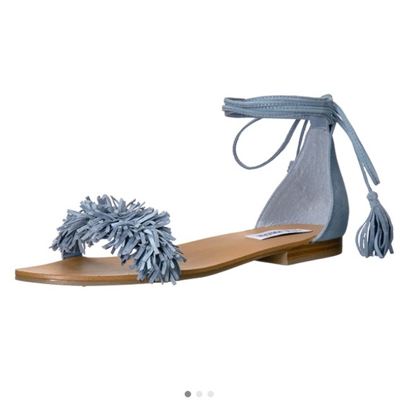 Steve Madden Shoes - NWT Steve Madden Alaina Fringe Lace up Sandals