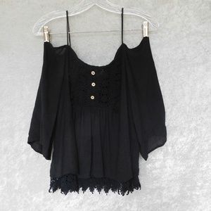 Black Lacey top