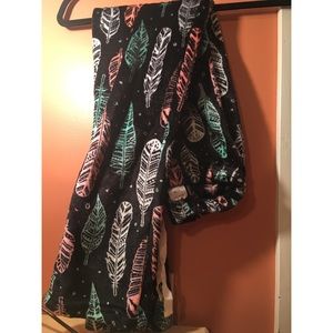 Feather fuzzy pj pants