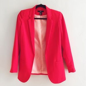 H&M: Red Crepe Blazer