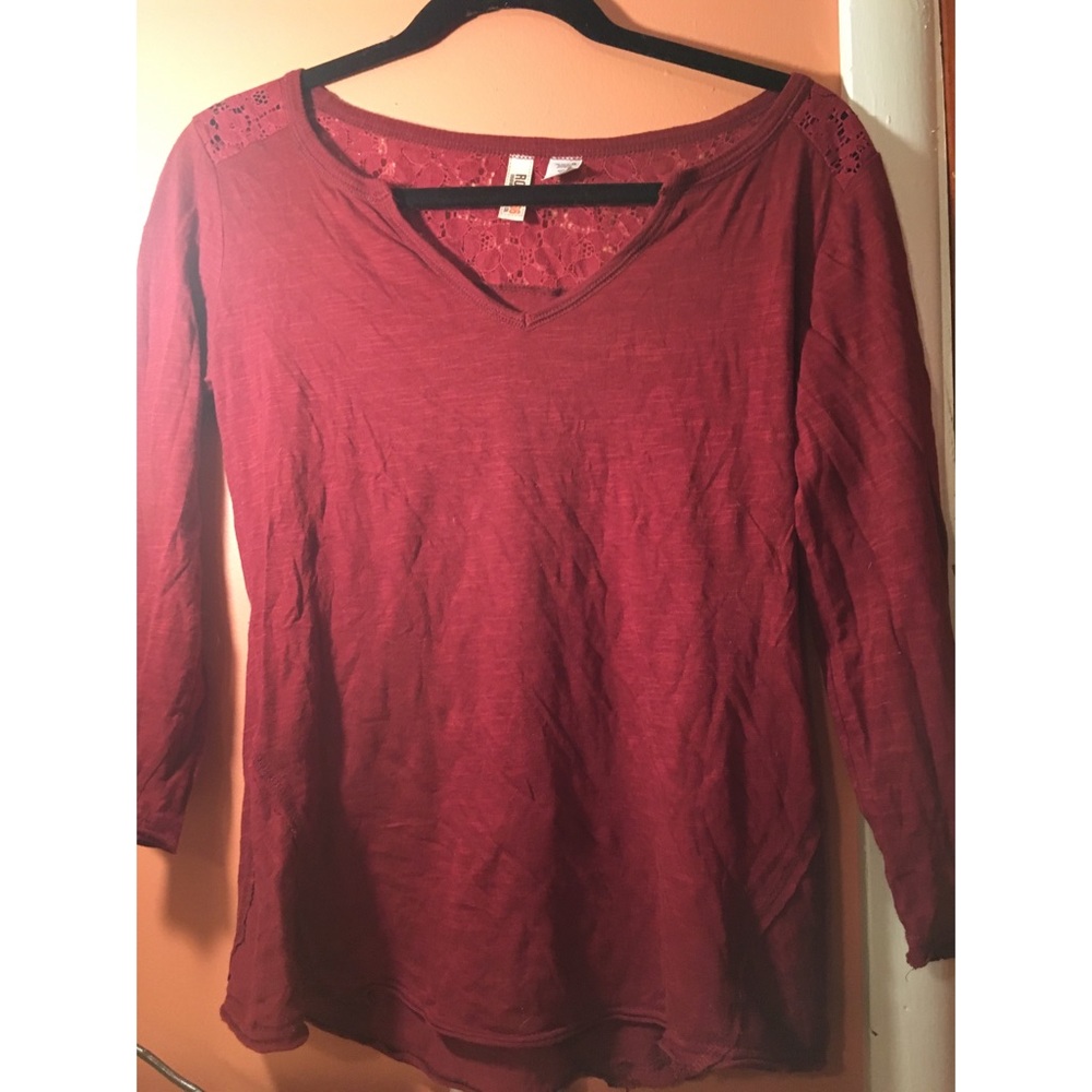 Lace baseball tee