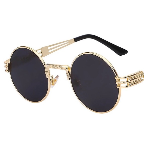 Boutique Accessories - BLACK AND GOLD SUNGLASSES