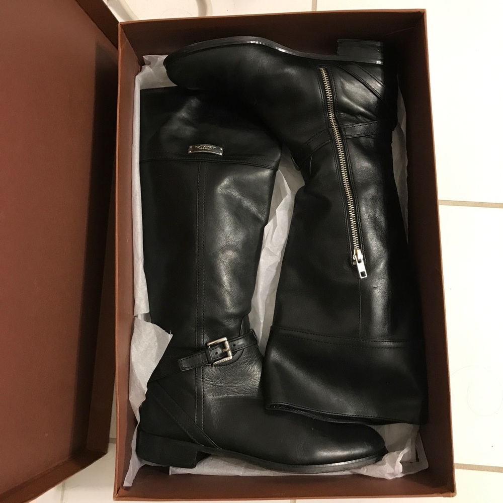 Coach New York Micha Calf Boot 8 M