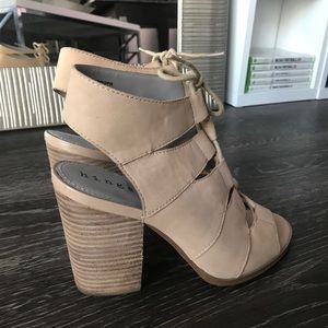 Hinge Block Heel Sandal