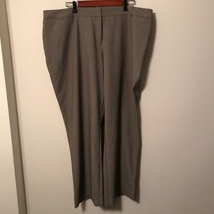 Plus Size Worthington 22 grey/brown dress pant