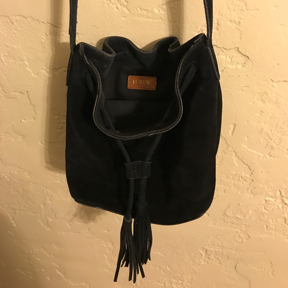Jcrew Suede Tassel Bag