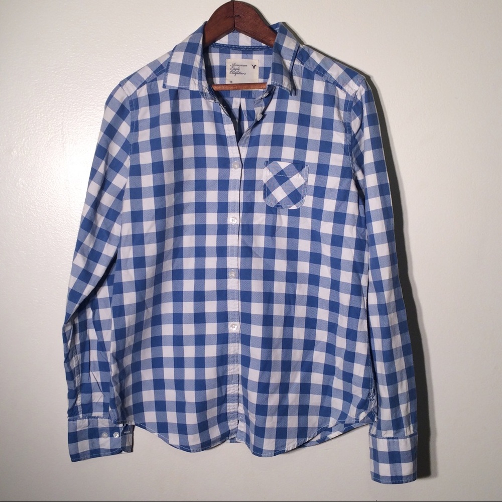 American Eagle Gingham Shirt