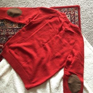 Men's Deep Orange American Eagle Sweater