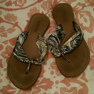 Groove Silk Paisley Flip Flops
