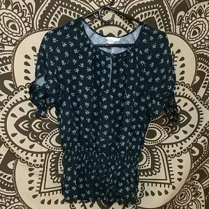 Palm tree baby doll shirt